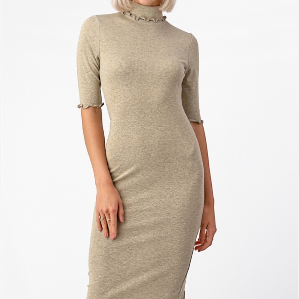Heart and hips rubbed mini dress